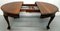 Mahogany Extending Dining Table One Leaf Cabriole Legs with Claw & Ball Feet 4