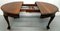 Mahogany Extending Dining Table One Leaf Cabriole Legs with Claw & Ball Feet, Image 4