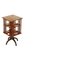 Victorian Sheraton Revival Mahogany & Satinwood Revolving Book Side End Table 1