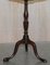 Antique Mahogany Pie Crust Tilt Top Side Tripod Table in the Style of Gillows of Lancaster, Image 8