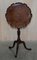 Antique Mahogany Pie Crust Tilt Top Side Tripod Table in the Style of Gillows of Lancaster 18