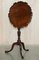 Antique Mahogany Pie Crust Tilt Top Side Tripod Table in the Style of Gillows of Lancaster, Image 17