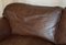 Large Heritage Brown Leather Mortimer Sofa from Laura Ashley 5