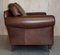 Large Heritage Brown Leather Mortimer Sofa from Laura Ashley, Image 13