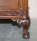 Antique Flamed Mahogany Serpentine Fronted Claw & Ball Feet Chest of Drawers 9