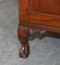 Antique Flamed Mahogany Serpentine Fronted Claw & Ball Feet Chest of Drawers 15