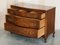 Antique Flamed Mahogany Serpentine Fronted Claw & Ball Feet Chest of Drawers 17
