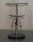 Mid-Century Modern Atomic Space Age Chrome Glass & Marble Side End Lamp Table 3