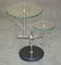 Mid-Century Modern Atomic Space Age Chrom Glas & Marmor Beistelltisch 2