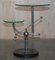 Mid-Century Modern Atomic Space Age Chrome Glass & Marble Side End Lamp Table 15