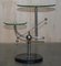 Mid-Century Modern Atomic Space Age Chrome Glass & Marble Side End Lamp Table, Image 15