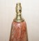 Spätviktorianische Antike Französische Vergoldete Messing Marmor Tischlampe 9