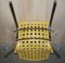 Vintage Italian Leather Woven Net Dining Chairs & Table by Giancarlo Vegni for Fasem, Set of 5 19