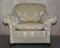 Victorian Damask Upholstery Sofa & Armchair Club Suite with Turned Bun Feet, Set of 3 4