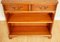 Vintage Yew Wood Open Library Bookcase Cabinet 5