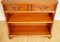 Vintage Yew Wood Open Library Bookcase Cabinet, Image 5
