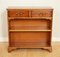 Vintage Yew Wood Open Library Bookcase Cabinet, Image 4