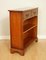 Vintage Yew Wood Open Library Bookcase Cabinet 8