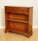 Vintage Yew Wood Open Library Bookcase Cabinet, Image 3
