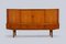 Credenza alta in teak con scomparto bar, Danimarca, anni '60, Immagine 1