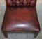 Vintage Oxblood Leather Chesterfield Gainsborough Side Chairs, Set of 2 5