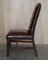 Vintage Ochsenblut Chesterfield Gainsborough Beistellstühle aus Leder, 2er Set 12