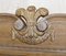 Testiera in legno di quercia sbiancato con piume Prince Charles Fleur De Lis, Immagine 3