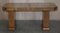 Antiker ausziehbarer vierteiliger Esstisch aus Nussholz, 1920er 14