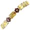 Diamanten Saphire Topas Amethyst Granat Peridot, 14 Karat Gold Armband 1