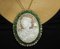 Pendentif Cameo Emeraudes Diamants Or Rose 7