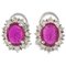 Diamonds Central Ruby White Gold Earrings, Set of 2 1