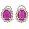 Diamonds Central Ruby White Gold Earrings, Set of 2, Image 1