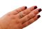 Anello di fidanzamento in oro bianco e rosa 18K con diamanti, Immagine 6