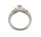 Anello di fidanzamento in oro bianco e rosa 18K con diamanti, Immagine 2