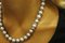 White Gold Clasp Beaded Necklace with Diamonds and Silver Pearls 4