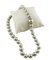 White Gold Clasp Beaded Necklace with Diamonds and Silver Pearls, Image 2