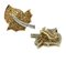 Aretes artesanales de oro con topacios y diamantes, Imagen 3