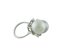 Handcrafted Contrariè Ring in White Gold with White Diamonds White Pearl and Grey Pearl 3