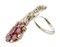 Fashion Ring in White Gold with Diamonds and Rubies 2