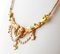 Necklace in 9K Rose Gold with Colored Stones and Little Pearls, Image 2