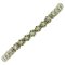Bracelet Link en Or Blanc avec Diamants et Tsavorite 1