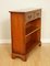 Vintage Yew Wood Dwarf Open Libary Bookcase 8