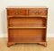Vintage Yew Wood Dwarf Open Libary Bookcase 3
