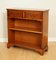 Vintage Yew Wood Dwarf Open Libary Bookcase 2