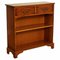 Vintage Yew Wood Dwarf Open Libary Bookcase 1