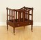 Vintage Mahogany Canterbury Newspaper Rack, 1920s 2