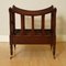 Vintage Mahogany Canterbury Newspaper Rack, 1920s 12