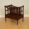 Vintage Mahogany Canterbury Newspaper Rack, 1920s 4