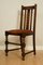 Antique Carved Oak Dining Chairs with Bobbin Turned Legs, 1920s, Set of 6 5