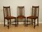 Antique Carved Oak Dining Chairs with Bobbin Turned Legs, 1920s, Set of 6 1